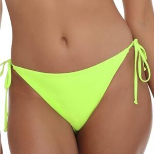 Relleciga Lime Green Bikini Swim‎ Bottoms, Size XL, NWT